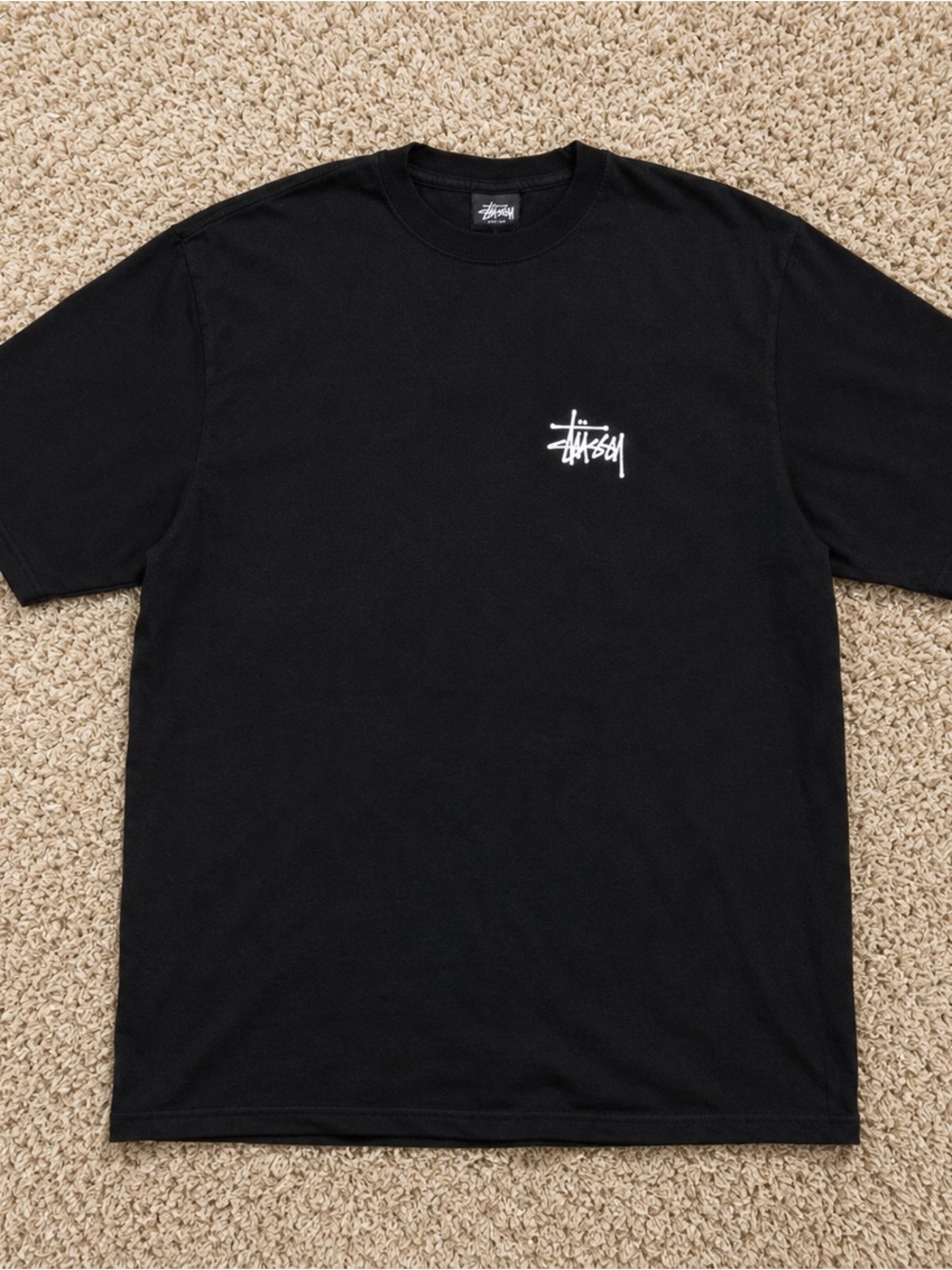 Stussy Basic Black T-Shirt Size S-XL